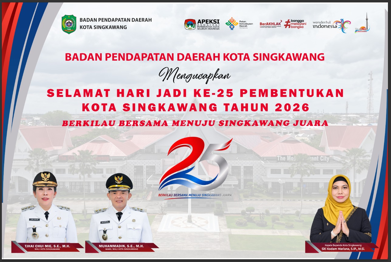 Banner Bapenda Kota Singkawang