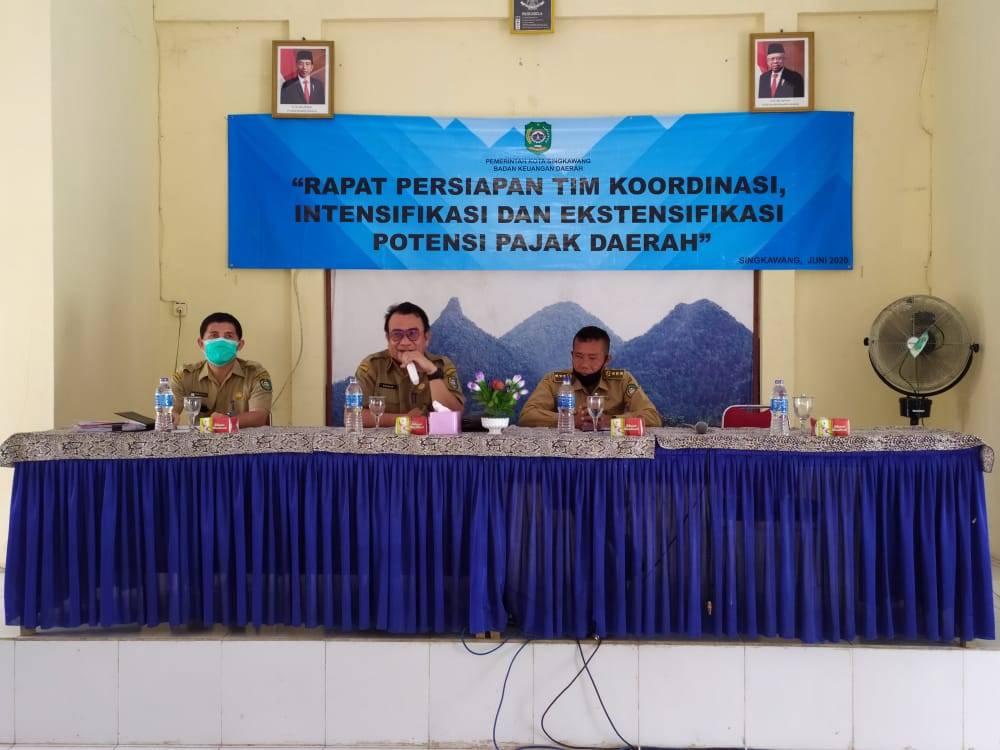 Dokumentasi Kegiatan Tim Koordinasi, Intensifikasi dan Ekstensifikasi Potensi Pajak Daerah Kecamatan Singkawang Timur tanggal 16 Juni 2020